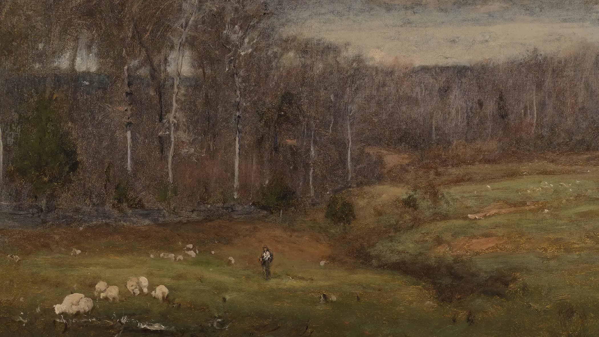 'Frosty Morning, Montclair', landscape painting by George Inness (1885).