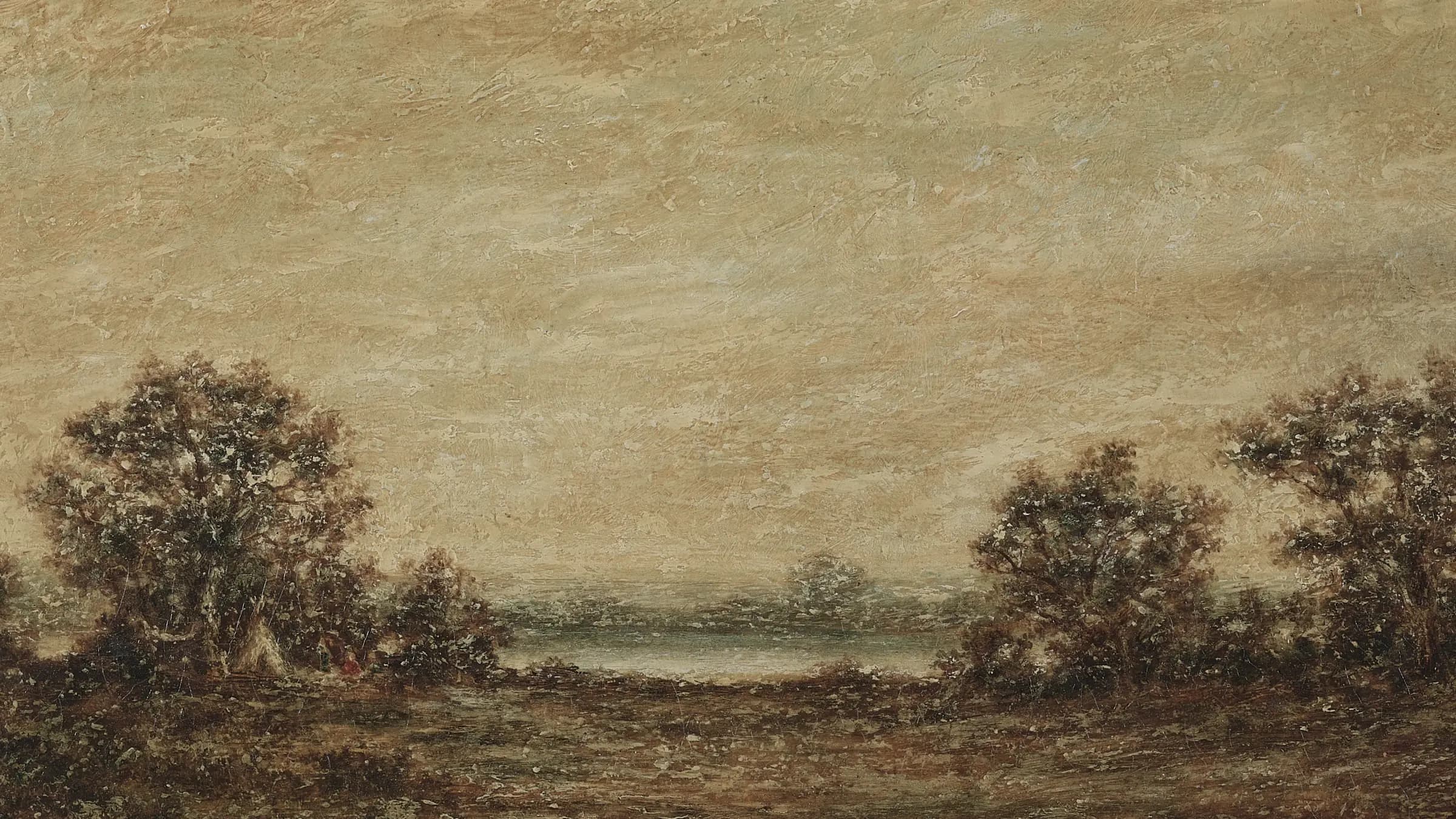Yellow Light, landscape painting by Ralph Albert Blakelock (1865).