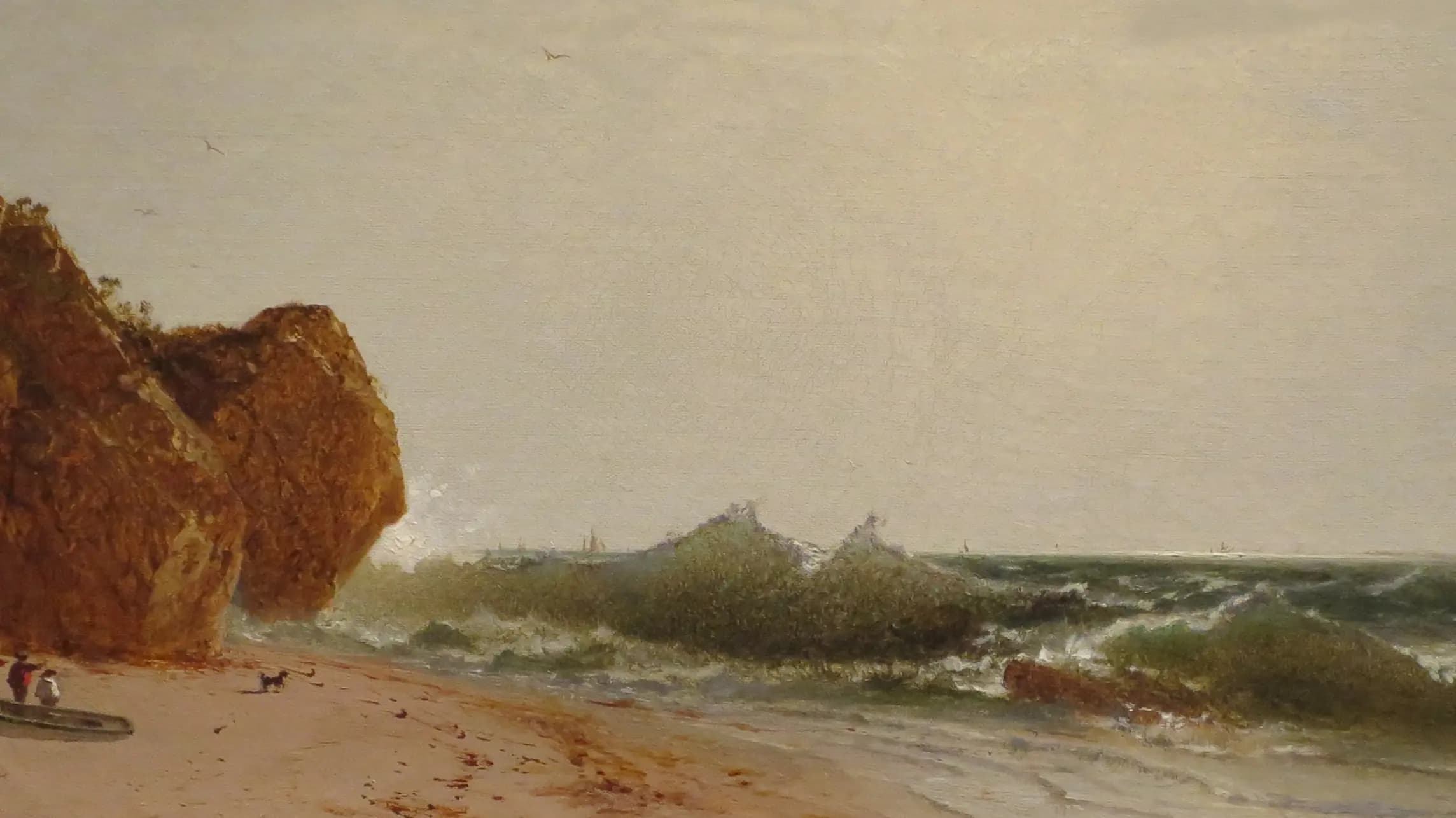 'The Seashore', 1863, High Museum, landscape painting by John Frederick Kensett (1863).