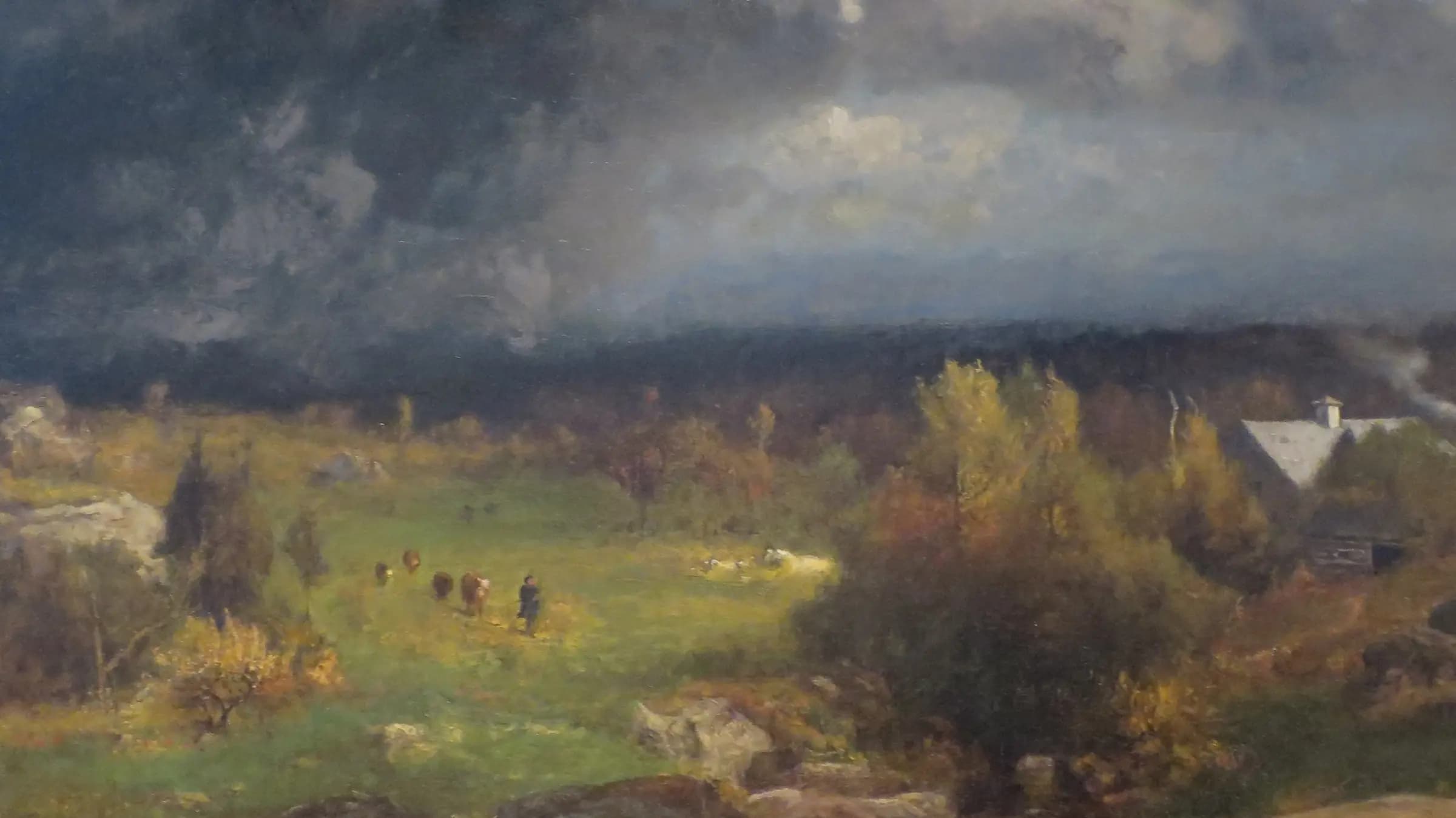 Close of a Stormy Day, landscape painting by George Inness (1881).