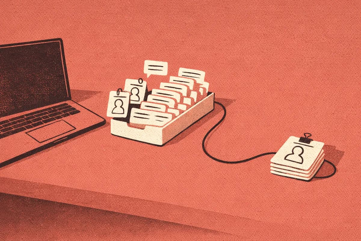 Editorial illustration for Lead Sourcing with Agents. A lot of agent demos stop at code.