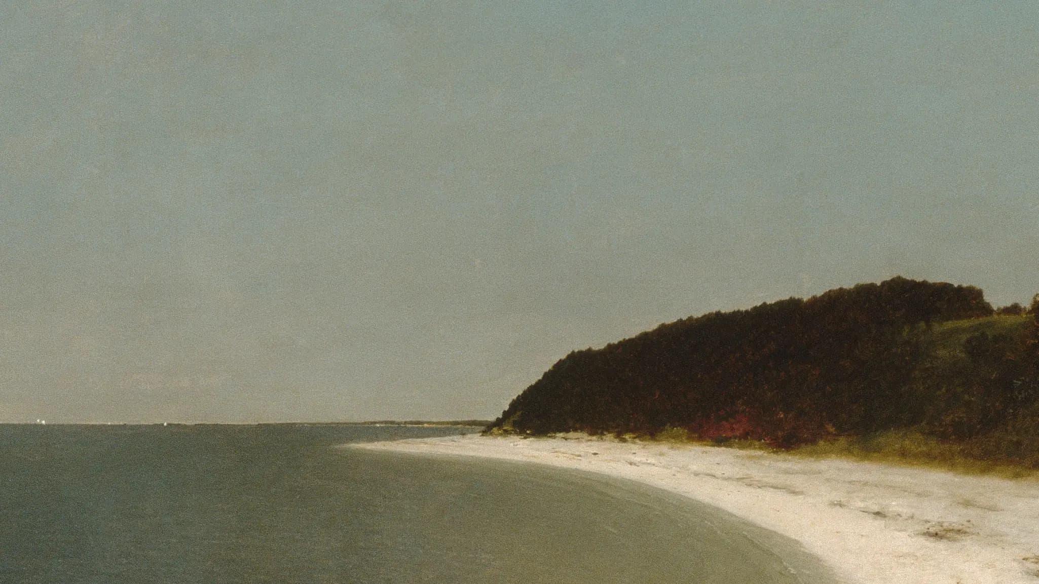 Eaton's Neck, Long Island, landscape painting by John Frederick Kensett (1872).