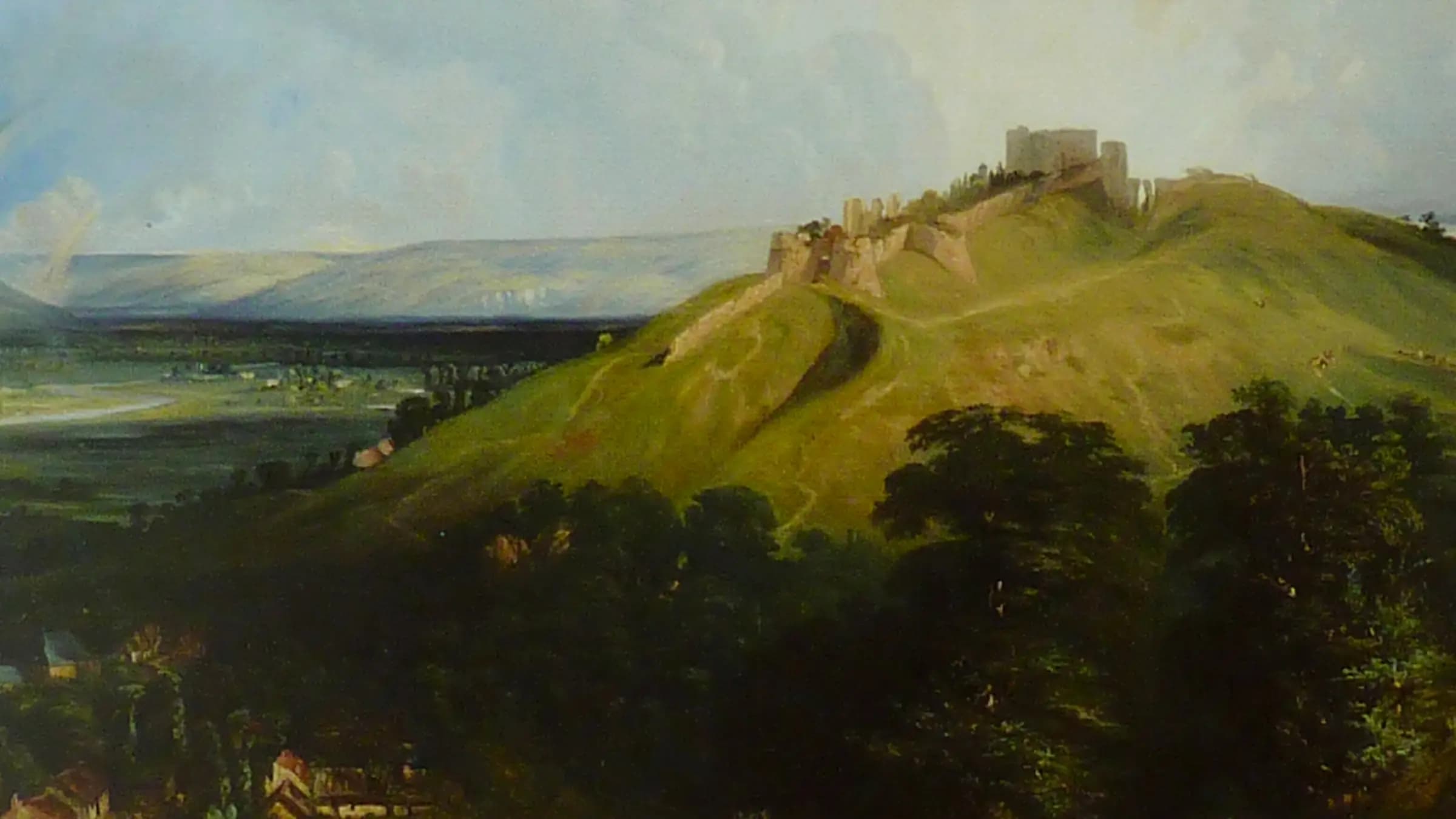 Arques Seine MartimePaul Huet 1839, landscape painting by Paul Huet (1839).