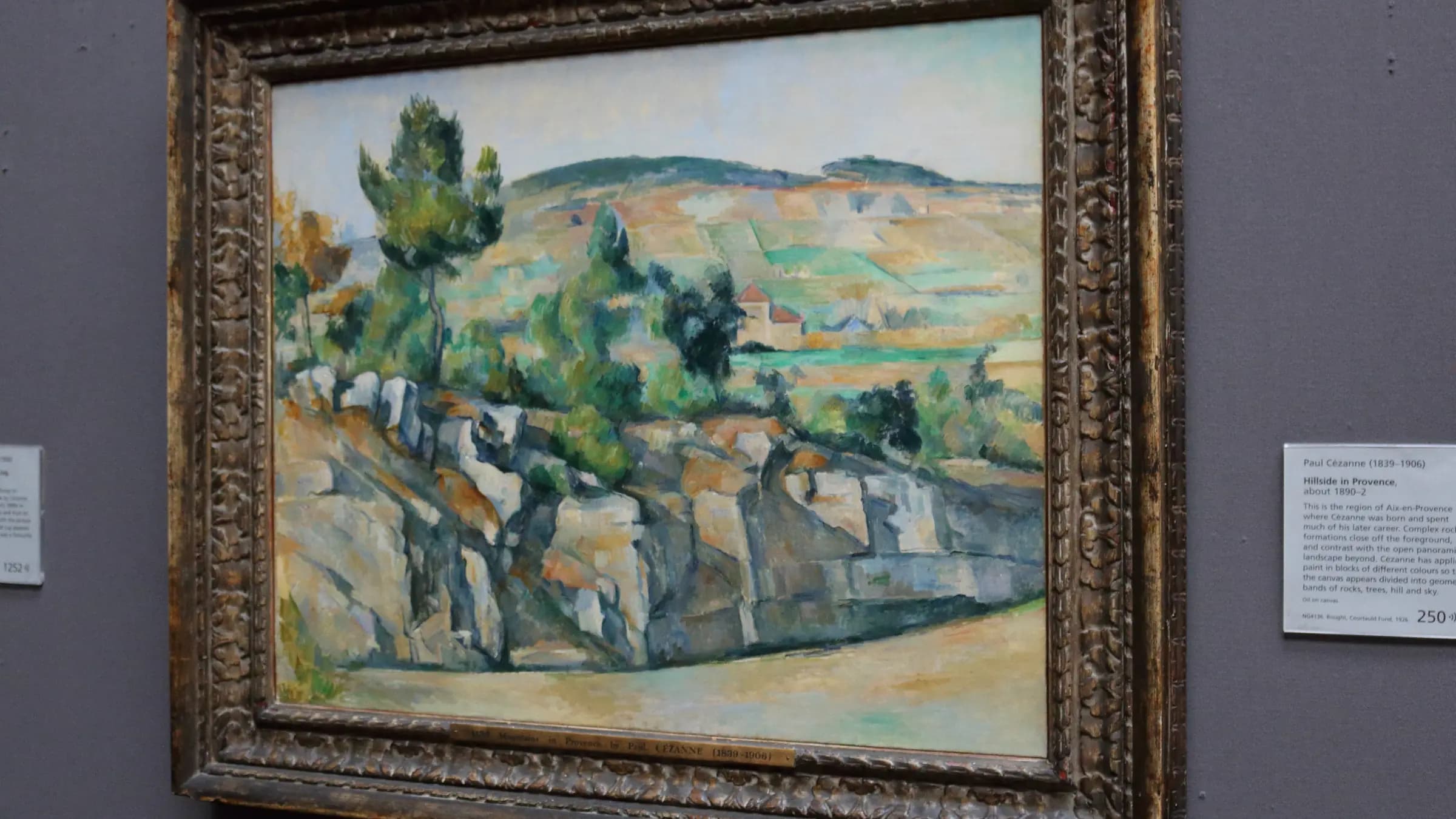 London 1002 23, landscape painting by Paul Cézanne.