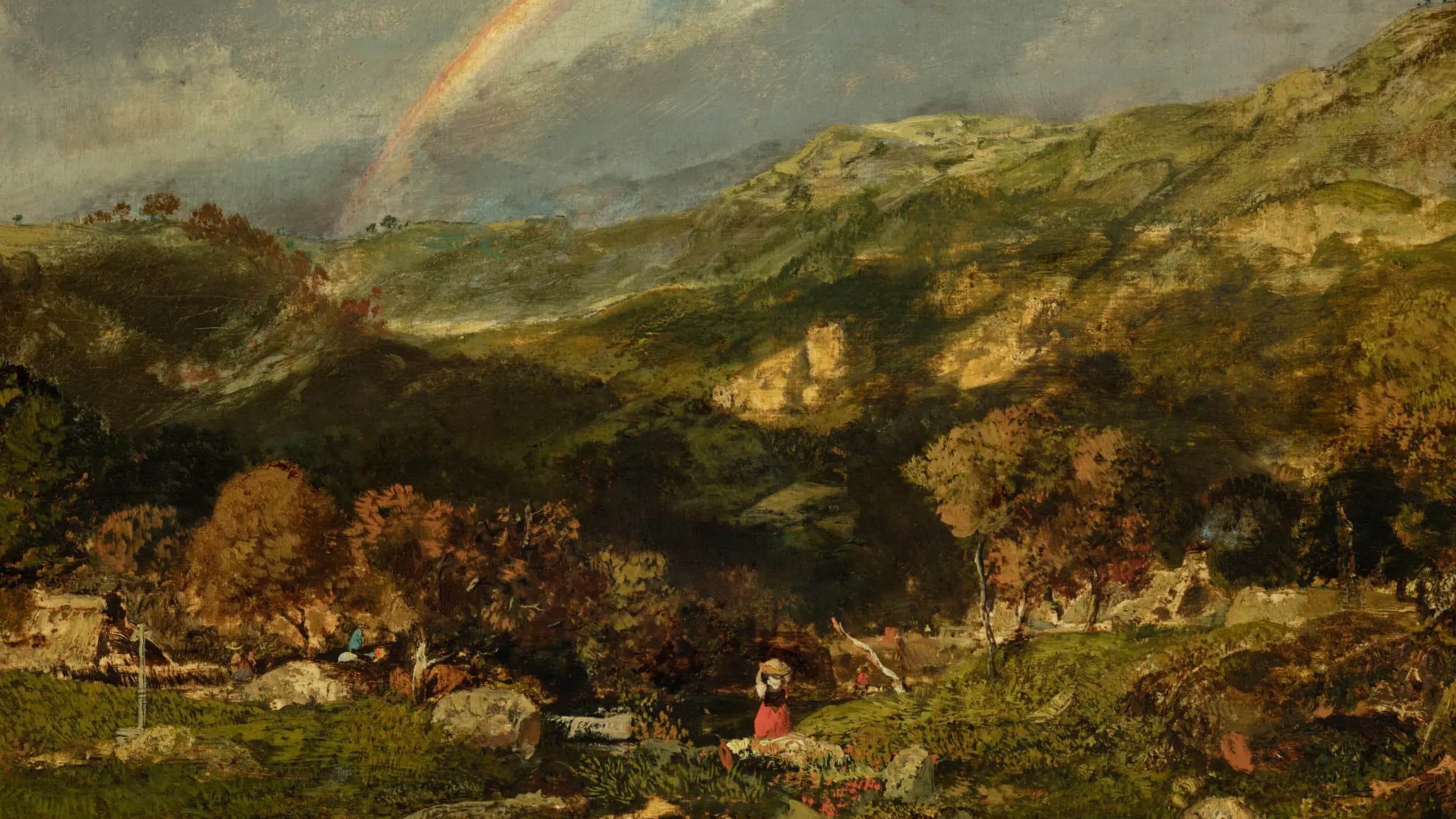 Landscape after a Storm, landscape painting by Théodore Rousseau (1835).