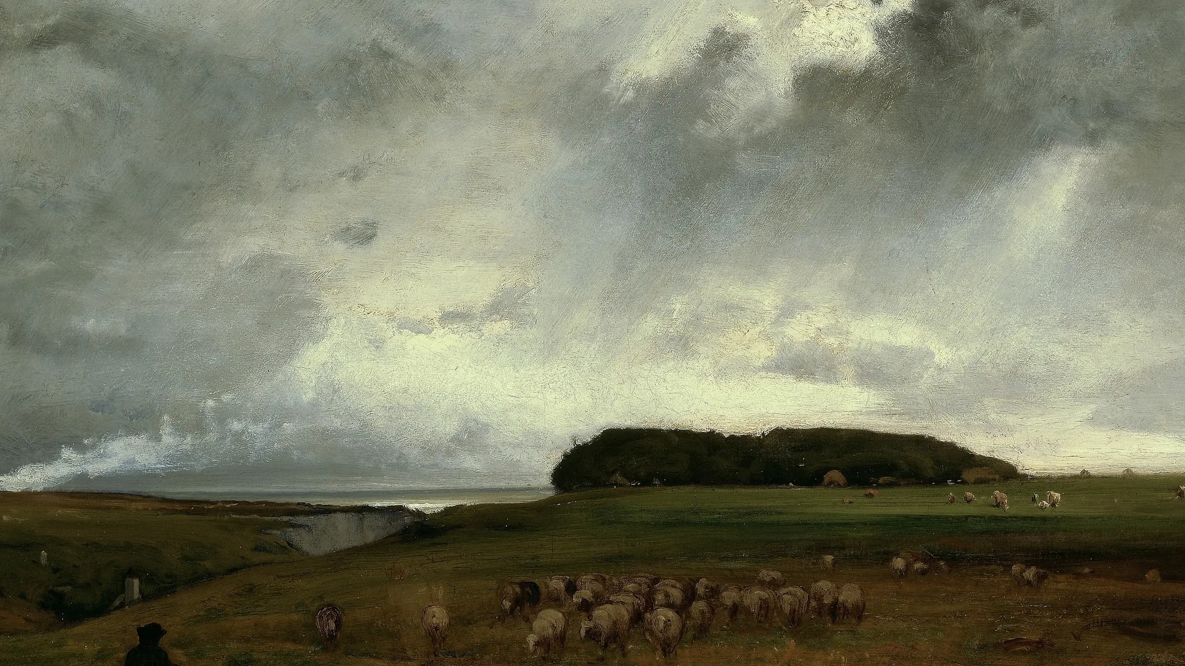 The Storm, landscape painting by George Inness (1876).
