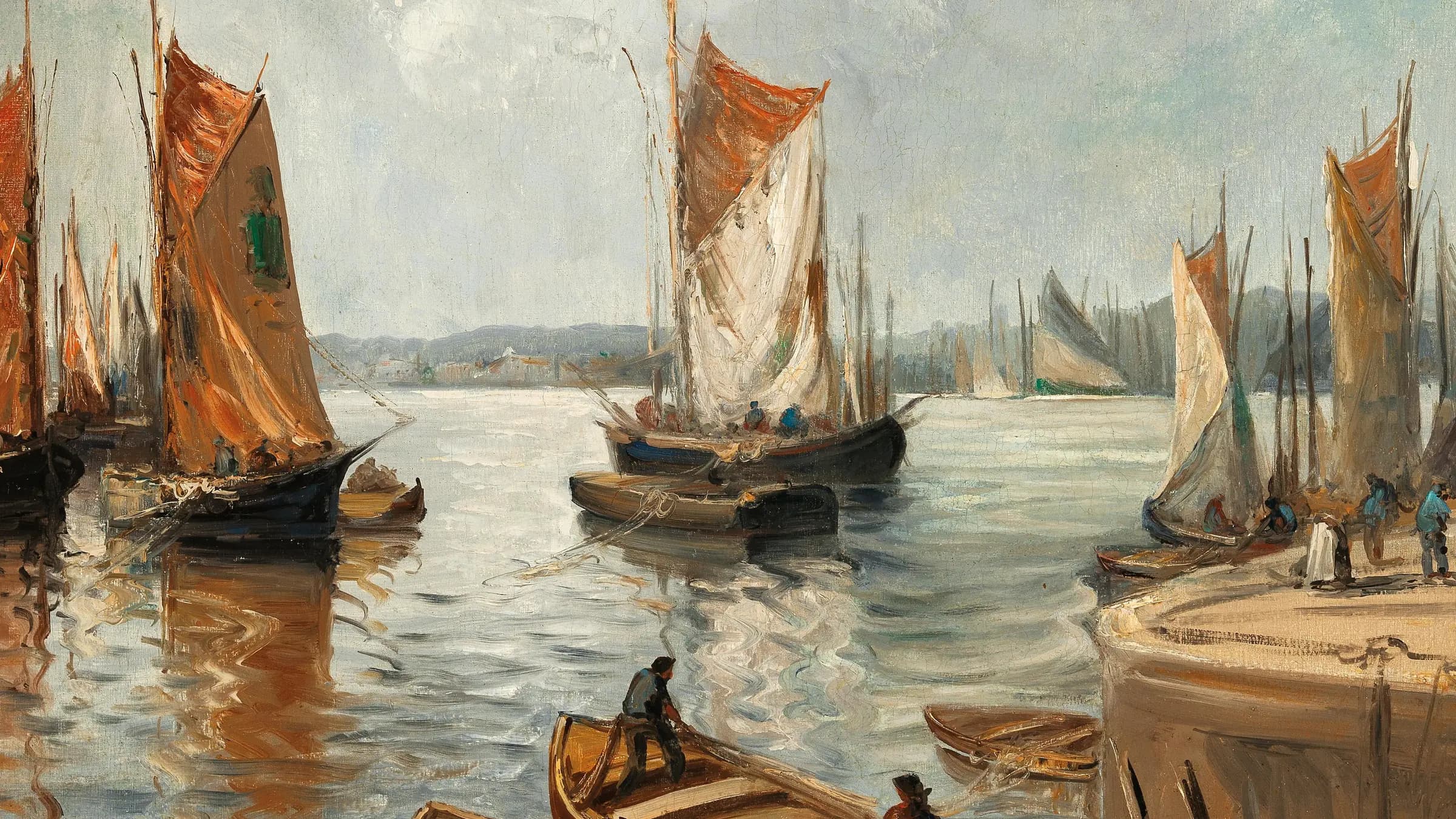 Othon Friesz Port normand, landscape painting by Othon Friesz (1900).