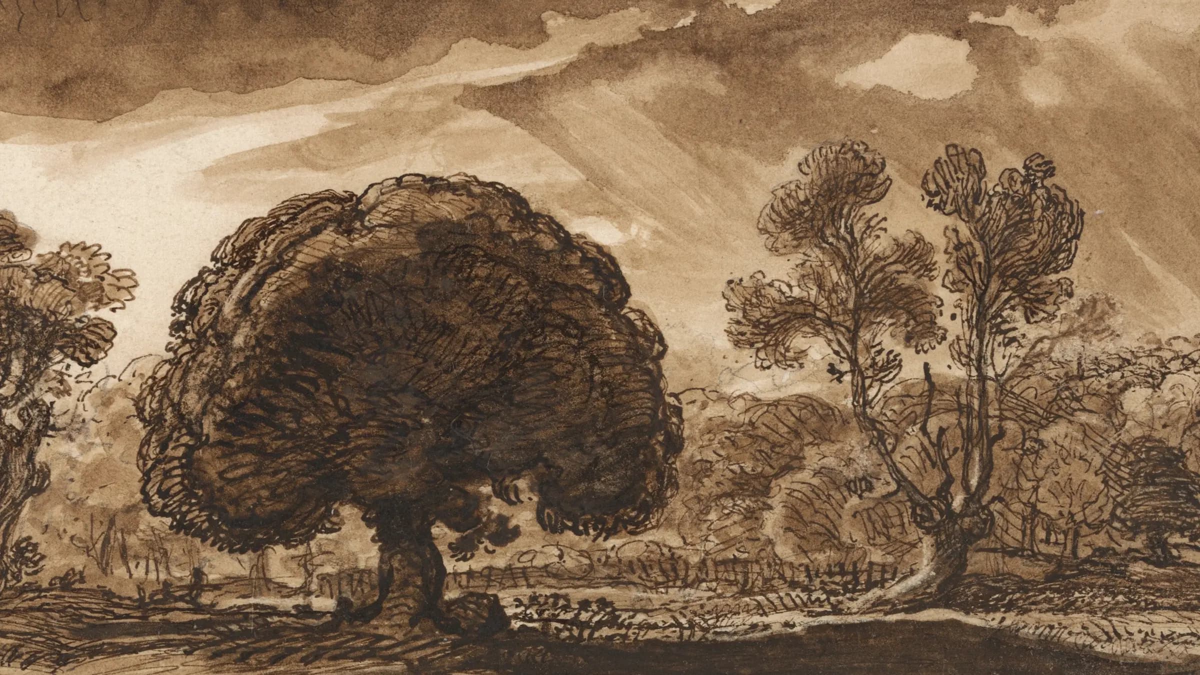 An Approaching Storm, landscape painting by James Ward.