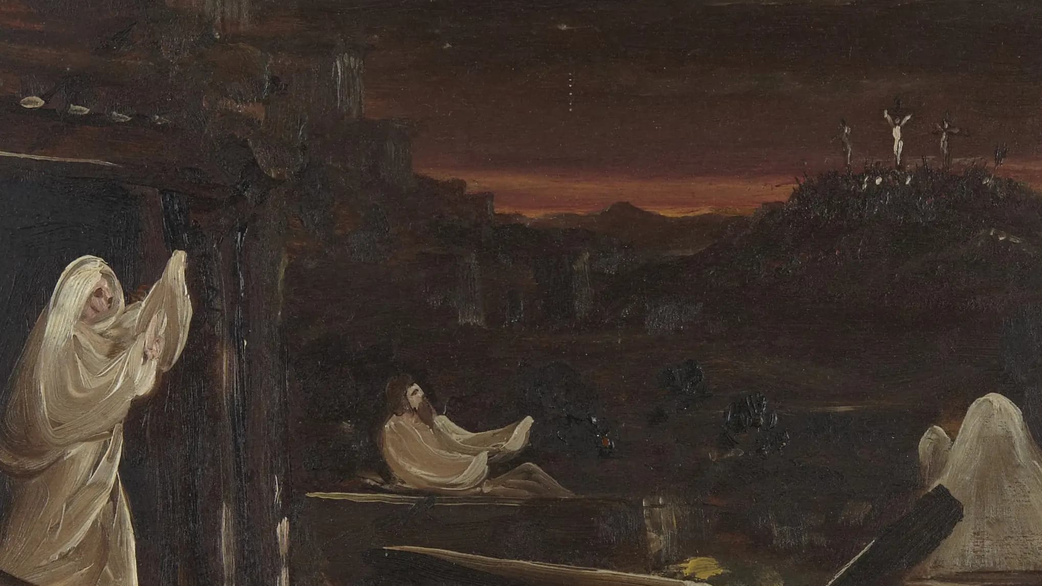 View of Rome from Tivoli, landscape painting by George Inness (1872).